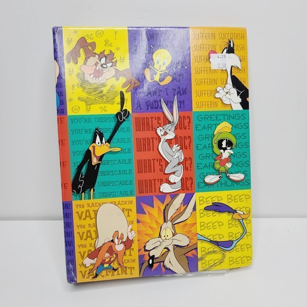 Vintage 90s Kids Looney Tunes Photo Album Kidcore Bugs Bunny Nostalgia